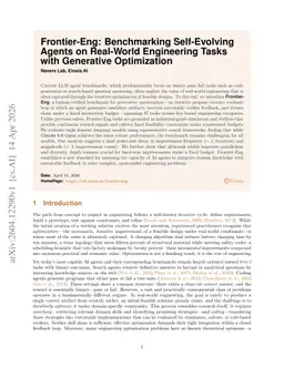 Frontier-Eng: Benchmarking Self-Evolving Agents on Real-World Engineering Tasks with Generative Optimization
