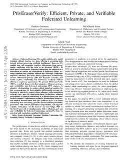 PrivEraserVerify: Efficient, Private, and Verifiable Federated Unlearning