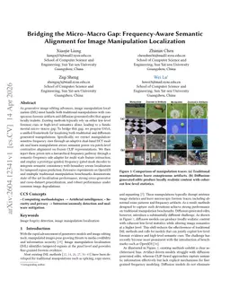 Bridging the Micro--Macro Gap: Frequency-Aware Semantic Alignment for Image Manipulation Localization