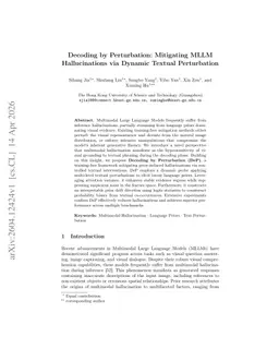 Decoding by Perturbation: Mitigating MLLM Hallucinations via Dynamic Textual Perturbation