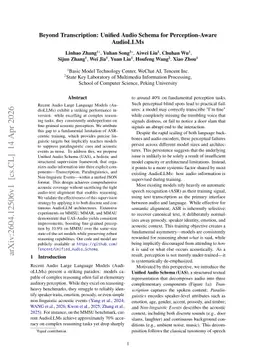 Beyond Transcription: Unified Audio Schema for Perception-Aware AudioLLMs