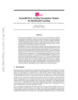 KumoRFM-2: Scaling Foundation Models for Relational Learning
