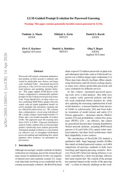 LLM-Guided Prompt Evolution for Password Guessing