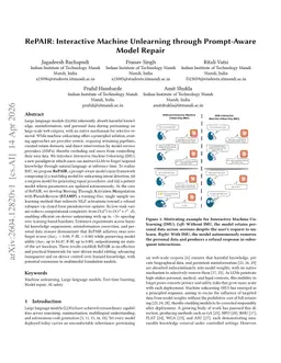 RePAIR: Interactive Machine Unlearning through Prompt-Aware Model Repair