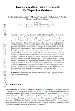 Boosting Visual Instruction Tuning with Self-Supervised Guidance