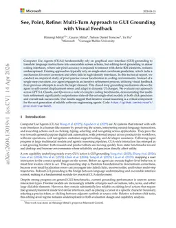 See, Point, Refine: Multi-Turn Approach to GUI Grounding with Visual Feedback