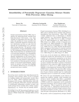 Identifiability of Potentially Degenerate Gaussian Mixture Models With Piecewise Affine Mixing