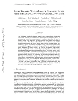 Right Regions, Wrong Labels: Semantic Label Flips in Segmentation under Correlation Shift
