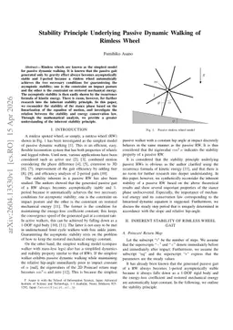 Stability Principle Underlying Passive Dynamic Walking of Rimless Wheel