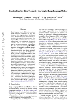 Training-Free Test-Time Contrastive Learning for Large Language Models