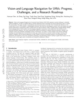 Vision-and-Language Navigation for UAVs: Progress, Challenges, and a Research Roadmap