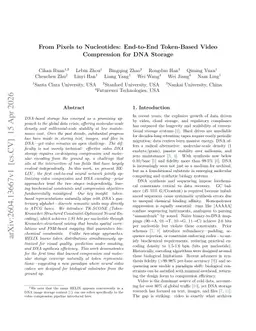 From Pixels to Nucleotides: End-to-End Token-Based Video Compression for DNA Storage