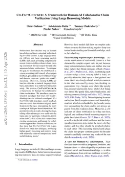 Co-FactChecker: A Framework for Human-AI Collaborative Claim Verification Using Large Reasoning Models