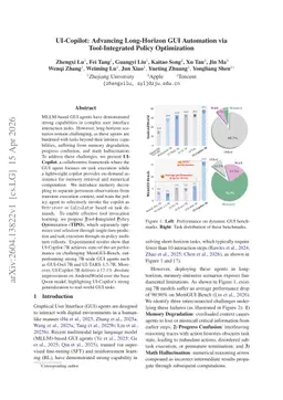 UI-Copilot: Advancing Long-Horizon GUI Automation via Tool-Integrated Policy Optimization