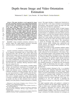 Depth-Aware Image and Video Orientation Estimation