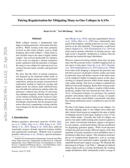 Pairing Regularization for Mitigating Many-to-One Collapse in GANs