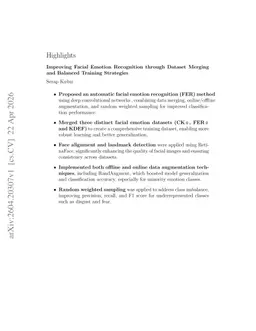 Improving Facial Emotion Recognition through Dataset Merging and Balanced Training Strategies