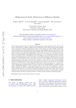 Hallucination Early Detection in Diffusion Models