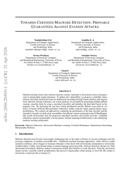 Towards Certified Malware Detection: Provable Guarantees Against Evasion Attacks
