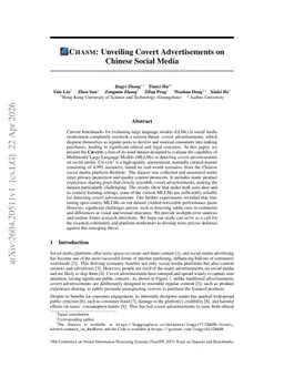 CHASM: Unveiling Covert Advertisements on Chinese Social Media