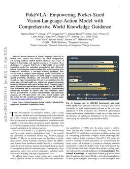 PokeVLA: Empowering Pocket-Sized Vision-Language-Action Model with Comprehensive World Knowledge Guidance