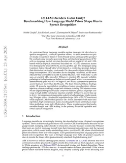Do LLM Decoders Listen Fairly? Benchmarking How Language Model Priors Shape Bias in Speech Recognition