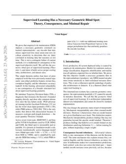 Supervised Learning Has a Necessary Geometric Blind Spot: Theory, Consequences, and Minimal Repair