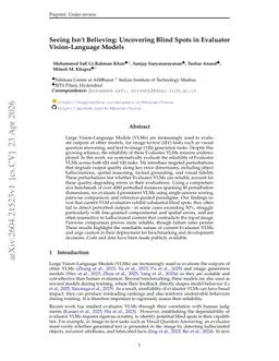Seeing Isn't Believing: Uncovering Blind Spots in Evaluator Vision-Language Models