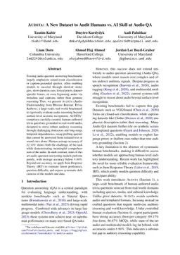 AUDITA: A New Dataset to Audit Humans vs. AI Skill at Audio QA