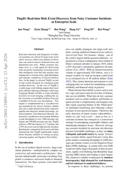 TingIS: Real-time Risk Event Discovery from Noisy Customer Incidents at Enterprise Scale