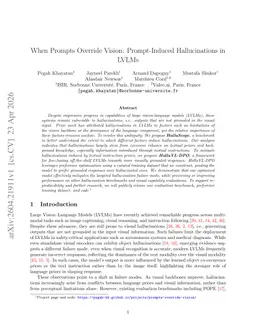 When Prompts Override Vision: Prompt-Induced Hallucinations in LVLMs