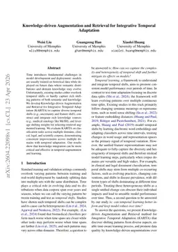 Knowledge-driven Augmentation and Retrieval for Integrative Temporal Adaptation