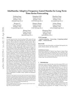 AdaMamba: Adaptive Frequency-Gated Mamba for Long-Term Time Series Forecasting