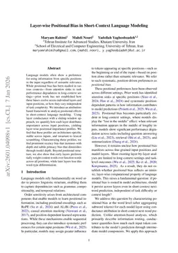 Layer-wise Positional Bias in Short-Context Language Modeling