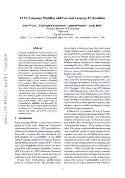 FLEx: Language Modeling with Few-shot Language Explanations