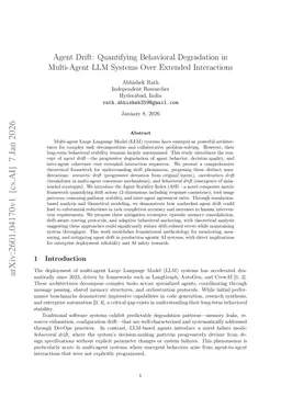 Agent Drift: Quantifying Behavioral Degradation in Multi-Agent LLM Systems Over Extended Interactions