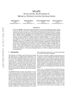 MedPI: Evaluating AI Systems in Medical Patient-facing Interactions