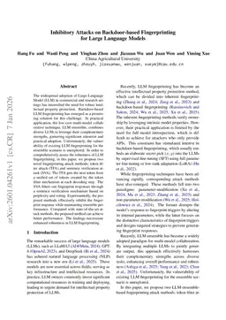 Inhibitory Attacks on Backdoor-based Fingerprinting for Large Language Models