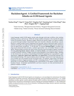 BackdoorAgent: A Unified Framework for Backdoor Attacks on LLM-based Agents