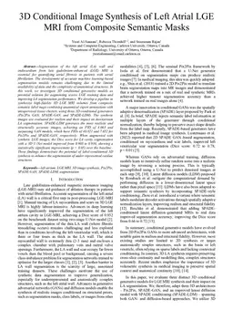 3D Conditional Image Synthesis of Left Atrial LGE MRI from Composite Semantic Masks