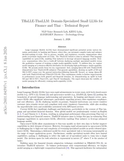THaLLE-ThaiLLM: Domain-Specialized Small LLMs for Finance and Thai -- Technical Report