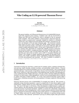 Vibe Coding an LLM-powered Theorem Prover