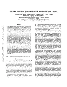 ResMAS: Resilience Optimization in LLM-based Multi-agent Systems