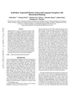 SeqWalker: Sequential-Horizon Vision-and-Language Navigation with Hierarchical Planning