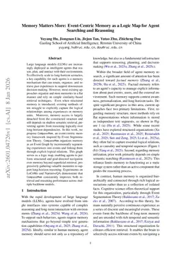 Memory Matters More: Event-Centric Memory as a Logic Map for Agent Searching and Reasoning