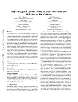 Fast Mining and Dynamic Time-to-Event Prediction over Multi-sensor Data Streams