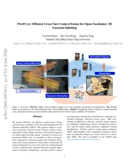 ProFuse: Efficient Cross-View Context Fusion for Open-Vocabulary 3D Gaussian Splatting
