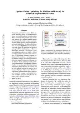 OptiSet: Unified Optimizing Set Selection and Ranking for Retrieval-Augmented Generation