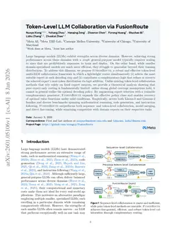 Token-Level LLM Collaboration via FusionRoute
