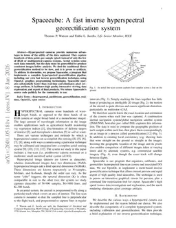 Spacecube: A fast inverse hyperspectral georectification system